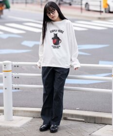 WEGO 【ユニセックス着用ITEM/XSSMLサイズ展開/ウエストゴム】ユルフィットコットンイージーパンツ