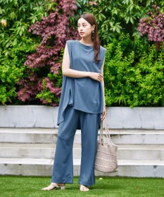 Tiaclasse 【洗える】カットツイルセットアップ（2点セット）