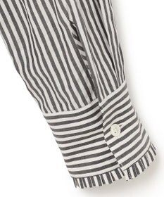 ICB 【洗える】 アルコットストライプ シャツブラウス