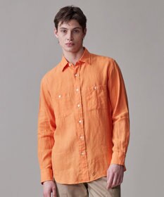 J.PRESS MEN 【洗える】リネントロピカル シャツ / レギュラー