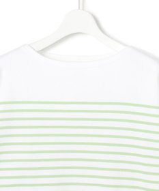 23区 Armo-lux パネルボーダー クロップド カットソー