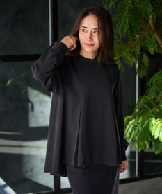 #Newans 〈亀恭子さんコラボ〉パネルタックAラインブラウス