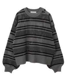 Green Parks ランダムボーダーニットプルオーバー