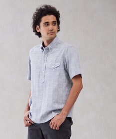 J.PRESS MEN 【クールマックス】パッチワークサッカー プルオーバー