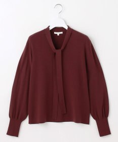 自由区 L レーヨンストレッチブラウスライク ニット