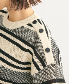 Green Parks ランダムボーダーニットプルオーバー