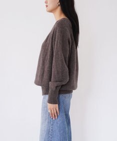 TOQUE 〈大草直子さんアドバイザー〉ベビーアルパカ×ウール縮絨ニットラグランスリーブ