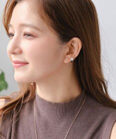 Phoebe 2ラインパールイヤーカフ　ローズゴールド