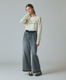 GRACE CONTINENTAL コンビデニムイージーパンツ