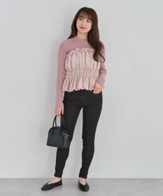 Green Parks ・ｓｗｉｎｇ　ｂｙ　ビスチェレイヤーハイネックニット