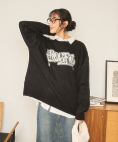 WEGO 【新色追加/ユニセックス着用ITEM/SMLサイズ展開】ジャガードグラフィックプルオーバー（LS）