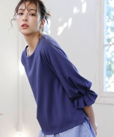 Tiaclasse 【洗える】タックスリーブカットソートップス