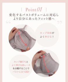 Wing 【マッチミーブラ　ノンワイヤー】　きれいなバストシルエット　快適なつけごこち　S~3L　ウイング／ワコール　KB2076