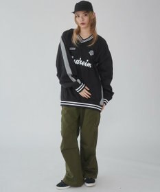WEGO 【ユニセックス着用ITEM】ナイロングラフィックプルオーバー