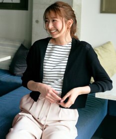 ANY SIS リブショートレングス カーディガン