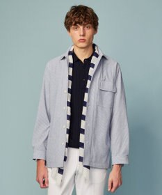 JOSEPH ABBOUD 【清涼・軽量・夏の軽羽織】クールサッカー ライトシャツ アウター