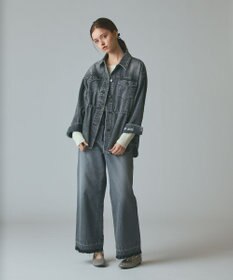 GRACE CONTINENTAL コンビデニムイージーパンツ