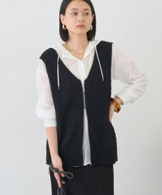 AMERICAN HOLIC ダブルZIPシャギーニットベスト