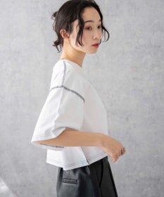 WEGO アウトステッチグラフィックショートT