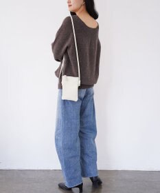 TOQUE 〈大草直子さんアドバイザー〉ベビーアルパカ×ウール縮絨ニットラグランスリーブ