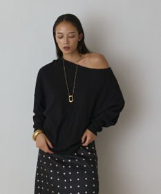 GRACE CONTINENTAL アシメテレコカットトップ