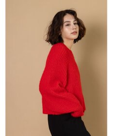 Te chichi 【R by Te chichi】畦編みショートニット《2025winter catalog item》