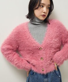 Green Parks ・Ｐｅｔｉｔ　Ｆｌｅｕｒ　シャギーニットカーディガン