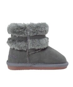 MIKI HOUSE HOT BISCUITS 【13-18cm】 ファー付き サイドリボンブーツ