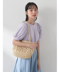 earth music&ecology フラワーレースプルオーバー