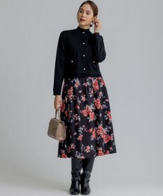 組曲 ローズシックプリント スカート