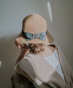 MOONBAT 【遮光98%以上/UPF50＋/UVカット】洗えるペーパーブレード前後差クロッシェ 手洗いOK/サイズ調整可能/抗菌防臭加工