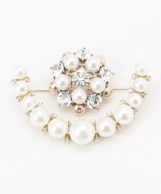 組曲 【好評につき追加販売・2セット】パールビジュー ブローチ