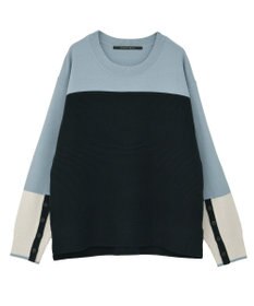 YECCA VECCA 釦デザイン配色ニット