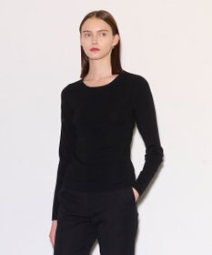 JOSEPH 【洗える】ストレッチシルクニット　ラウンドネック