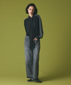 GRACE CONTINENTAL コンビデニムイージーパンツ