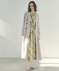 YECCA VECCA ぼかしフラワー柄ワンピース