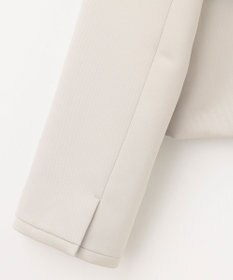 自由区 L 【洗える】グログランノーカラー ジャケット