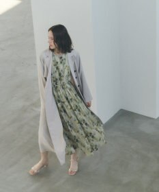 YECCA VECCA ぼかしフラワー柄ワンピース