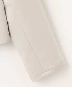 自由区 L 【洗える】グログランノーカラー ジャケット