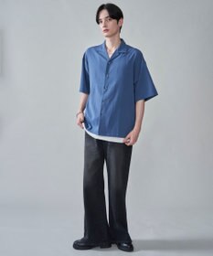 WEGO クレープオープンカラーシャツ（SS）