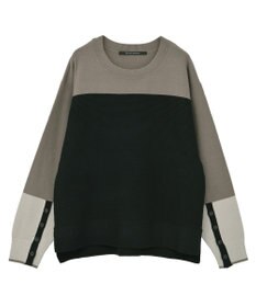 YECCA VECCA 釦デザイン配色ニット