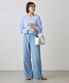 russet ソフトレザーシンプルショルダーバッグ【silver】(CE-1462)