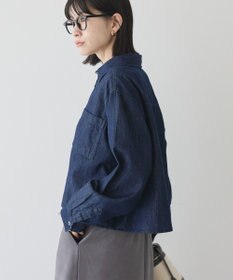 AMERICAN HOLIC Ｗポケットデニムショートシャツ