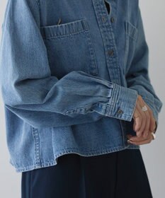 AMERICAN HOLIC Ｗポケットデニムショートシャツ