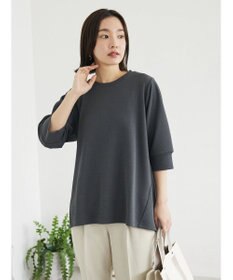 Green Parks ぽこぽこ７分袖カットプルオーバー