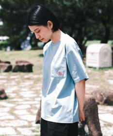 SHARE PARK LADIES 【UVカット・吸水速乾・ストレッチ・軽量 】バックプリントポケットTシャツ（S・Mサイズ）