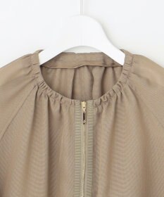 自由区 【洗える】メッシュ ブルゾン