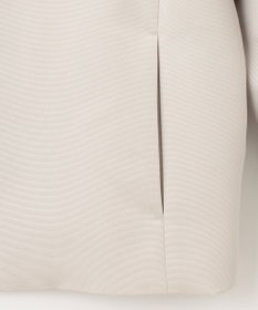 自由区 L 【洗える】グログランノーカラー ジャケット