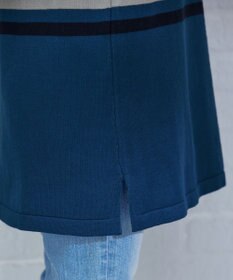 Tiaclasse 【洗える】マルチボーダーニットチュニック