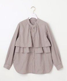 ANY SIS L 【洗える】ラッフルレイヤード ブラウス